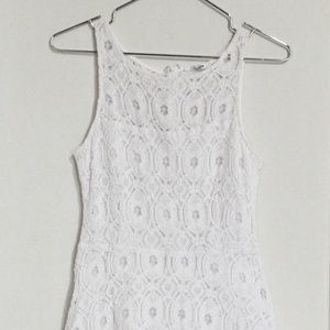 BB Dakota White Flora Lace Cocktail Dress